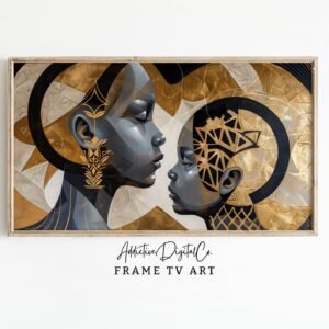 African Mother Child Frame Tv Art, Mother's Day Art Tv Decor, Black Beauty Tv Screensaver Jpg, Instant Digital Download for Samsung Frame